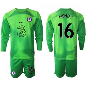 Chelsea MENDY 16 Keeper Barn 2022-23 Grønn Langermet